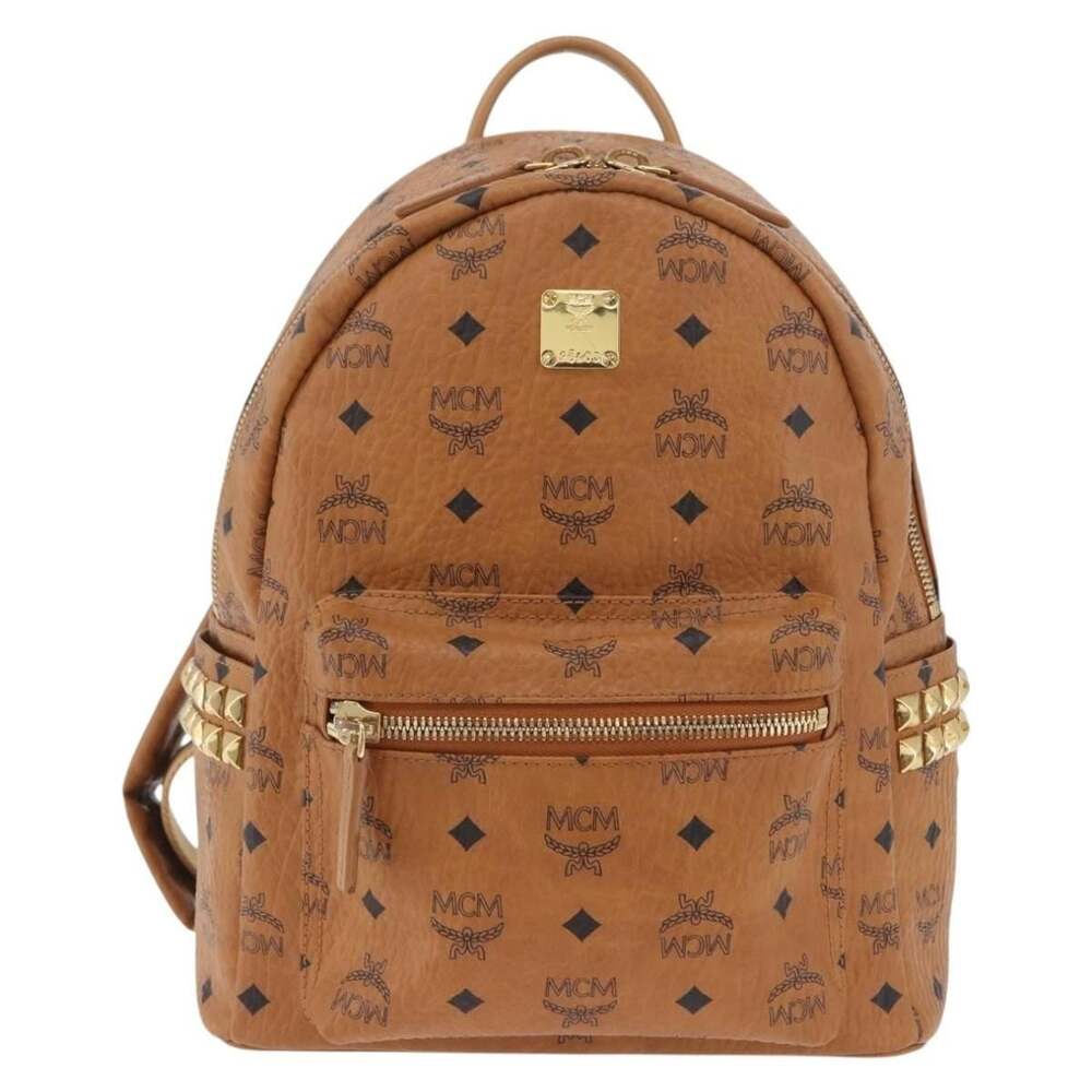 MCM Visetos Logogram Backpack Brown